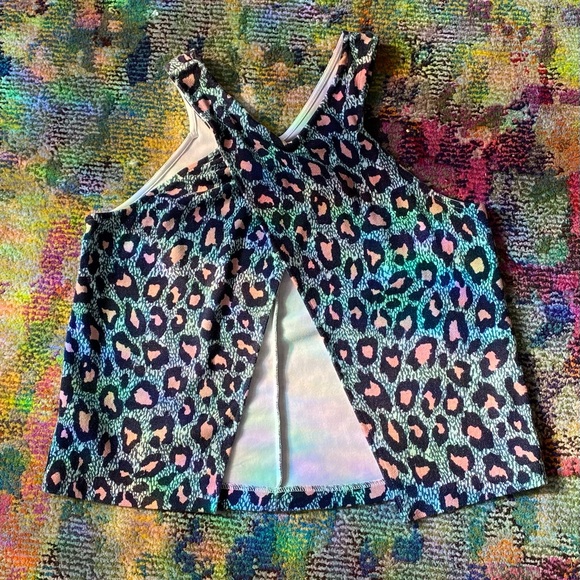 🍎 H&M Animal Print Slit Back Tank Top - Picture 5 of 5